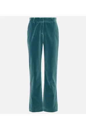 La DoubleJ Pantalones flared 24/7 de terciopelo