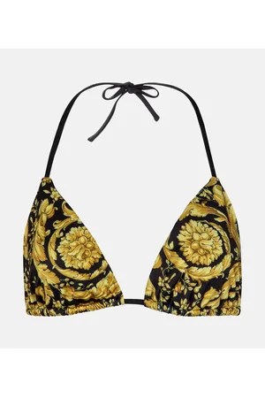 VERSACE Top de bikini triangular Barocco