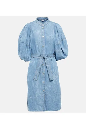 Stella McCartney Vestido camisero en denim