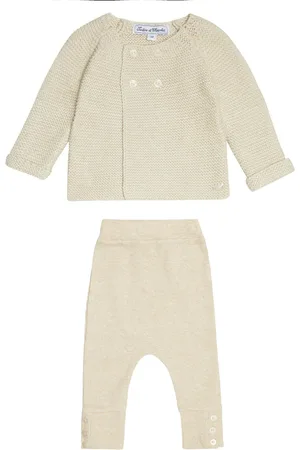 Tartine Et Chocolat Bebé - set de cárdigan, leggings y botines