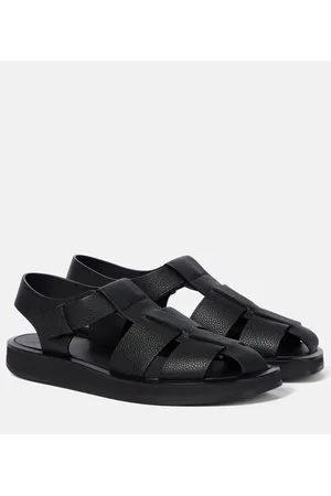 The Row Sandalias Fisherman de piel