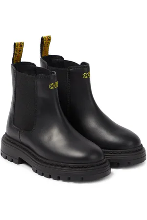 OFF-WHITE Botas Chelsea de piel con logo