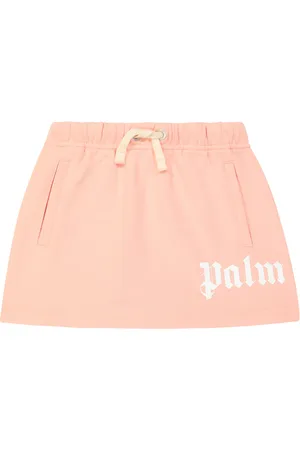 Palm Angels Falda en jersey de algodón con logo