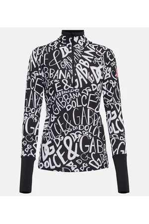 Dolce & Gabbana Top de esquí estampado con logo