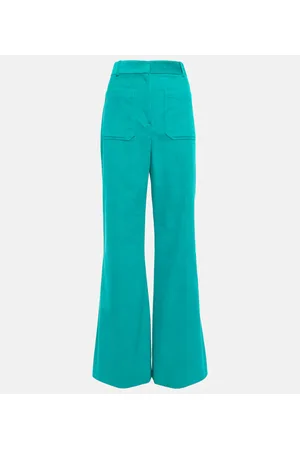 Victoria Beckham Pantalones anchos Alina de pana