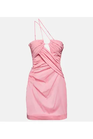 Nensi Dojaka Vestido corto drapeado asimétrico