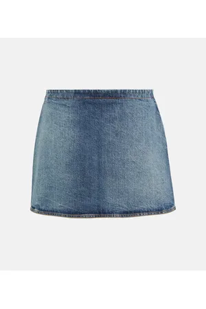 Alaïa Alaïa Minifalda en denim