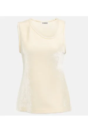 Jil Sander Tank top de terciopelo