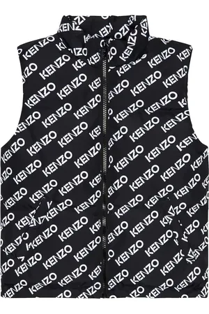Kenzo Chaleco de plumas con logo