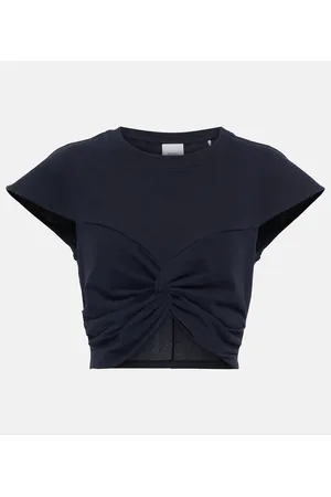 Isabel Marant Crop top Zineae en jersey de algodón