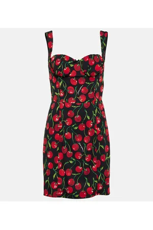 Dolce & Gabbana Vestido corto en charmeuse de seda