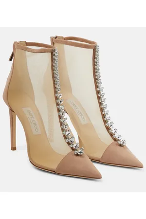 Jimmy Choo Botines Bing 100 de malla y ante