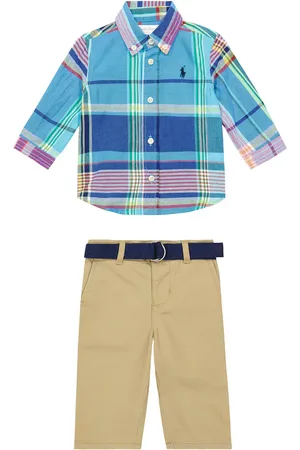 Ralph Lauren Bebé - set de camisa y pantalón de algodón