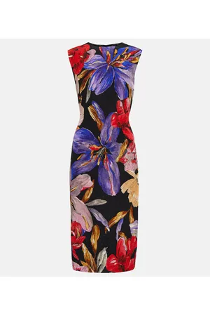 DRIES VAN NOTEN Vestido midi de satén