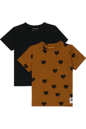 Mini Rodini Set de 2 camisetas Basic Hearts
