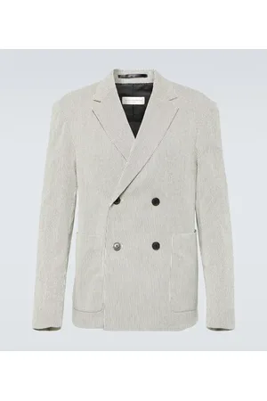 DRIES VAN NOTEN Blazer de algodón a rayas