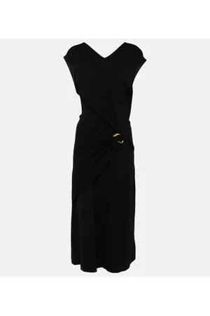Jil Sander Vestido midi de lana virgen