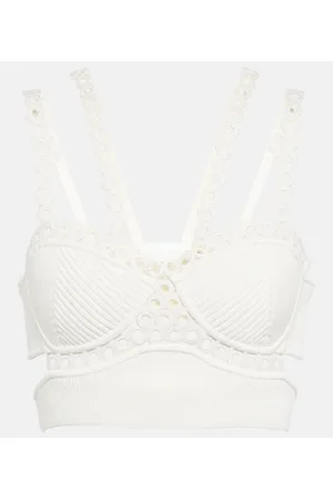 Simkhai Crop top Liana acanalado