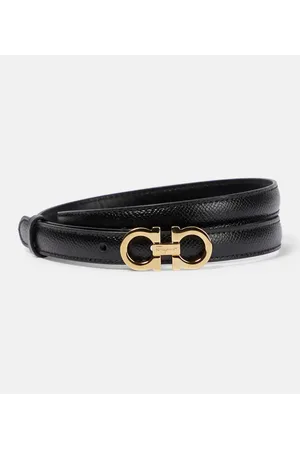 Salvatore Ferragamo Cinturón Gancini de piel
