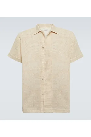 BODE Camisa de algodón de punto calado