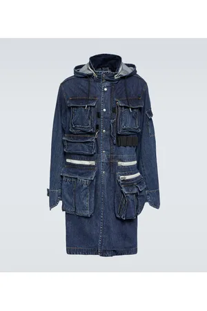 SACAI Parka en denim con capucha