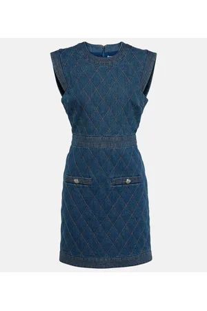 VERONICA BEARD Vestido corto Ginny de denim acolchado