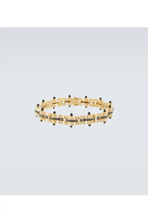 Rainbow K Pulsera Celeste en oro de 14 ct con diamantes y ónix