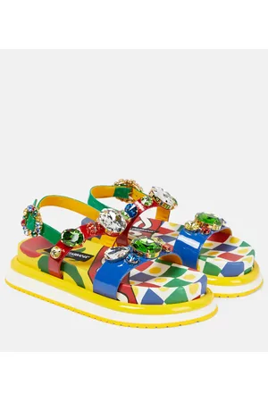 Dolce & Gabbana Sandalias Day Love de piel adornadas