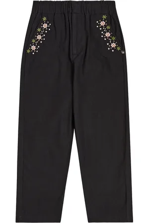 Scotch&Soda Pantalones de algodón bordados