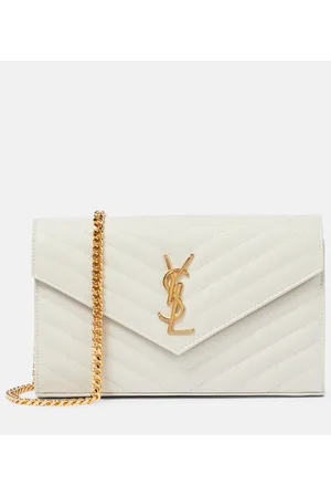 Saint Laurent Cartera con cadena Cassandre de piel matelassé