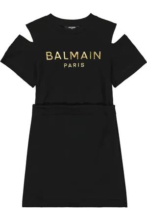 Balmain Vestido tipo camiseta de algodón