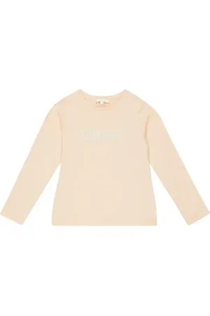 Chloé Chloé Kids Camiseta en jersey de algodón con logo