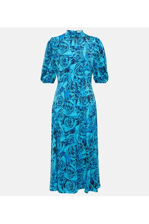 Diane von Furstenberg Vestido midi Nella de crepé