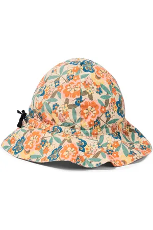 Caramel Sombrero Cadia de algodón floral