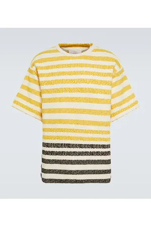 Jil Sander Camiseta de algodón a rayas