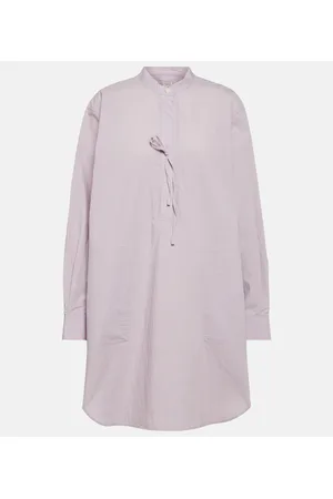 Totême Vestido corto en mezcla de algodón
