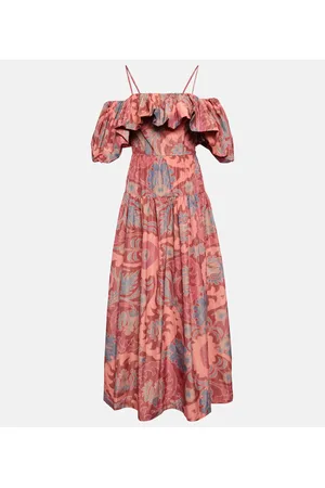 ULLA JOHNSON Vestido largo Izra de paisley