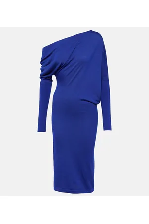 Tom Ford Vestido midi de cachemir y seda