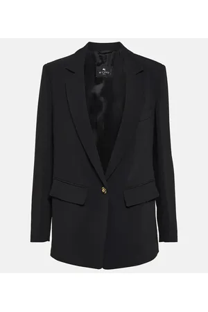 Etro Blazer de botonadura simple en cady