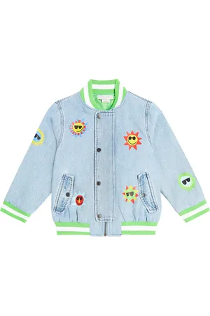 Stella McCartney Chaqueta varsity en denim bordada