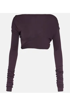 Rick Owens Lilies crop top de jersey