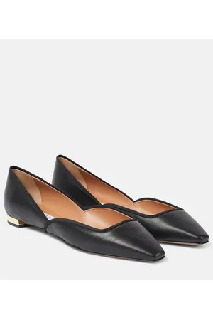 Aquazzura Bailarinas Maia de piel