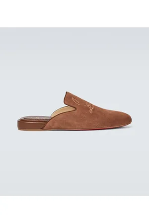 Christian Louboutin Mules planos Navy Coolito