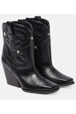 Stella McCartney Botines de piel sintética bordados