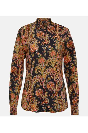Etro Camisa de algodón con paisley