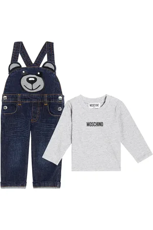 Moschino Bebé - set de camiseta y peto Teddy Bear