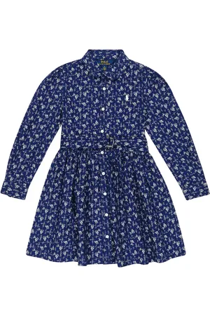 Ralph Lauren Vestido camisero de algodón floral