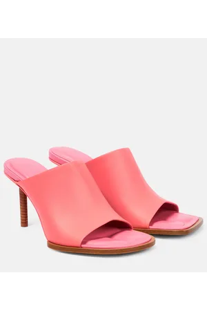 Jacquemus Salones Les Mules Rond Carré de piel
