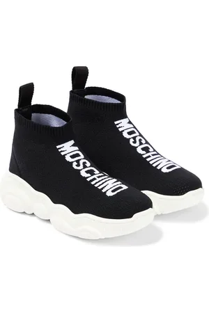 Moschino Zapatillas tipo calcetín con logo
