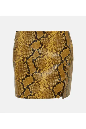 Isabel Marant Minifalda Blair de piel efecto serpiente